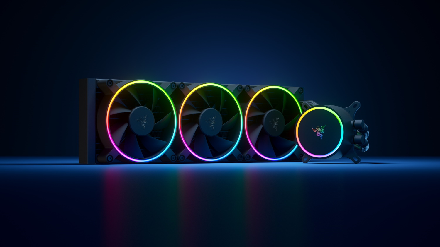 Razer Hanbo Chroma - RGB AIO Liquid Cooler 360MM (aRGB Pump Cap